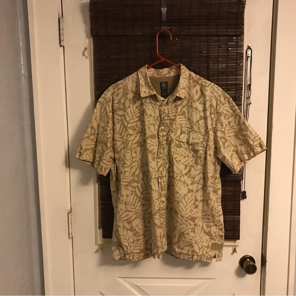 Mens Button down Aigle Botanical Print Shirt